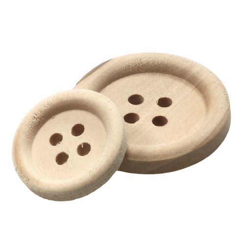 Artikel Deco knopen naturel 1.5cm - 2.5cm 150p