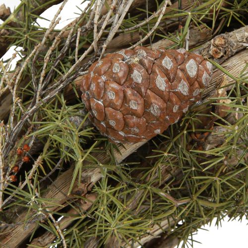 Artikel Decoratieve kranstakken en cederkegels naturel houten krans Ø40cm