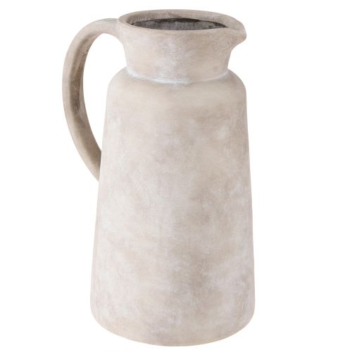 Decoratieve kan decoratieve kan keramiek in beige Ø16cm H29cm
