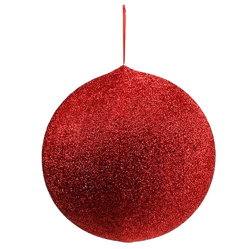 Floristik24 Decoratieve bal Ø40cm rood opblaasbaar