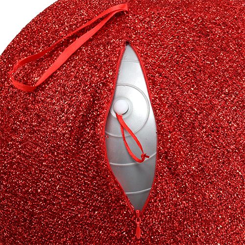 Floristik24 Decoratieve bal Ø40cm rood opblaasbaar