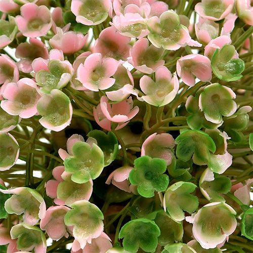 Artikel Mini sierbal roze-groen kunstmatig Ø10cm 1 st