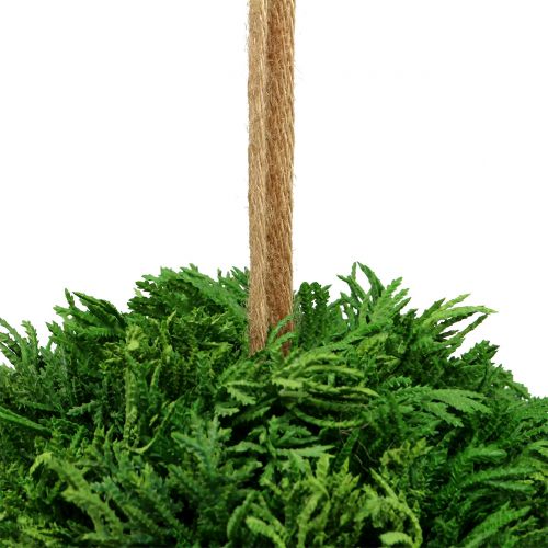 Floristik24 Kunstplantbol om op te hangen groen Ø20cm