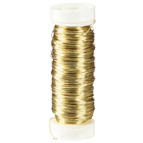 Floristik24 Decoratief emaille draad Ø0.30mm 30g/50m goud