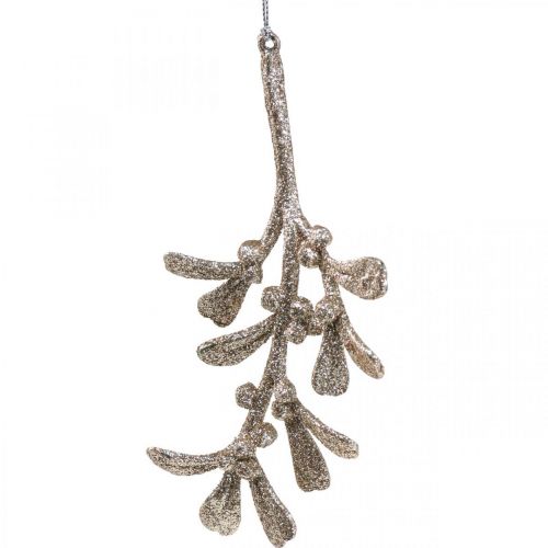 Floristik24 Decoratieve maretak hanger kerstboomversiering 16,5 cm 12 stuks
