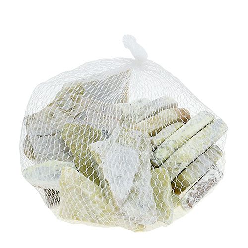 Floristik24 Siermozaïekstenen grijs-groen mat 3cm - 8cm 1kg