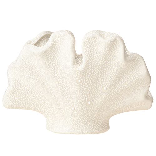Artikel Decoratieve schelpenvaas mini keramiek vaas crème 14×7.5×9.5cm