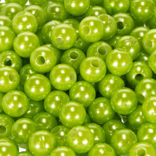 Decoratieve kralen, appelgroen, Ø8mm, 250 stuks | Floristik24.nl