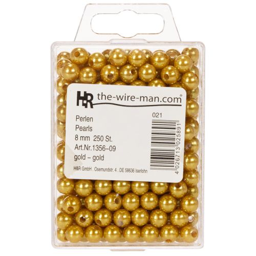 Sierkralen goud Ø8mm 250 st