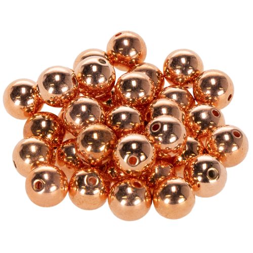Sierkralen koper metallic 14mm 35 st kopen | Floristik24.nl