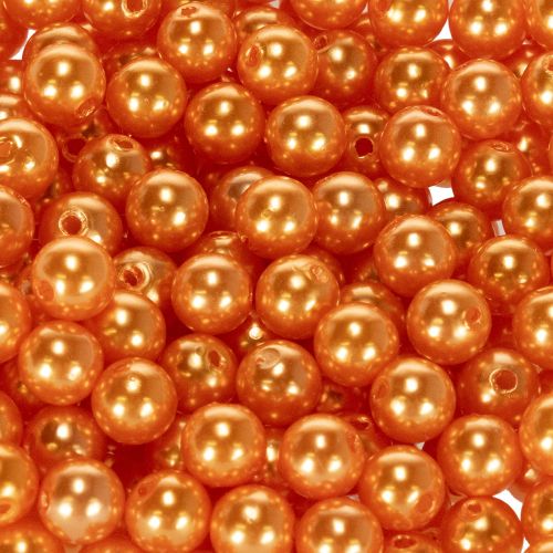 Decoratieve oranje kralen, 8 mm, 250 stuks | Floristik24.nl