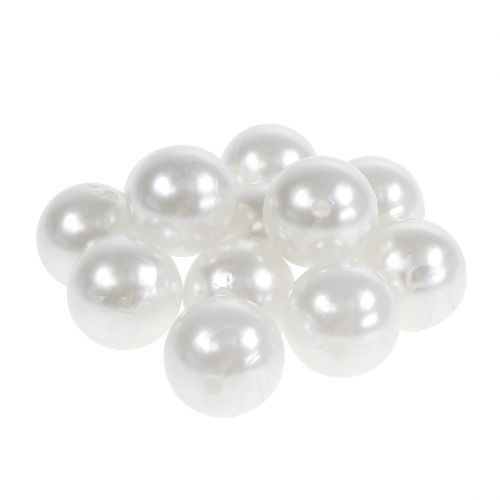 Artikel Decoratieve kralen wit Ø20mm 12 st