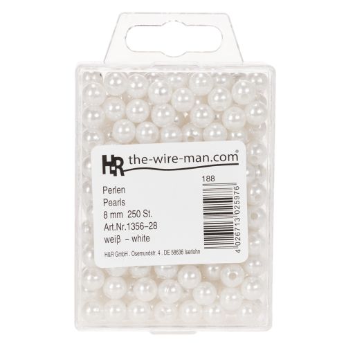 Decoratieve witte kralen,