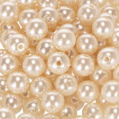 Sierkralen Ø10mm champagne 115 stuks | Floristik24.nl