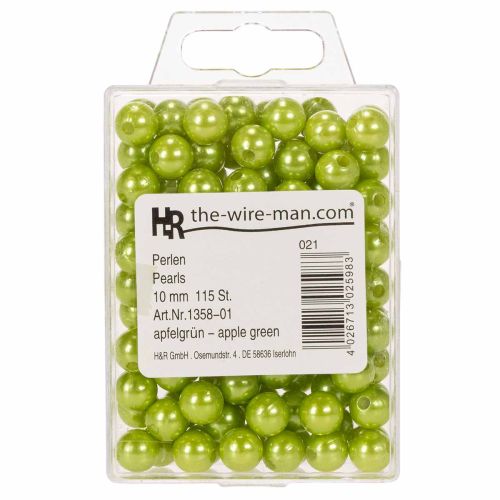 Decoratieve kralen Ø10mm groen