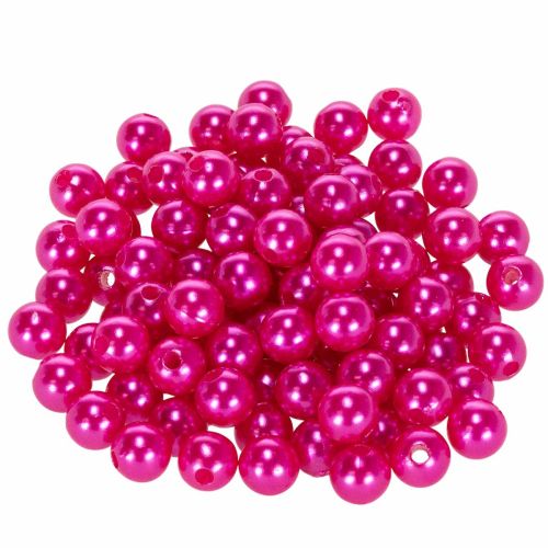 Decoratieve kralen Ø10mm roze 115 st