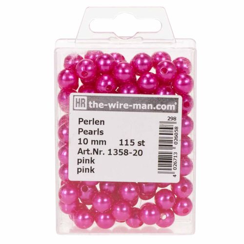 Decoratieve kralen Ø10mm roze