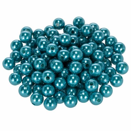 Sierkralen Ø10mm turkoois 115 stuks kopen | Floristik24.nl