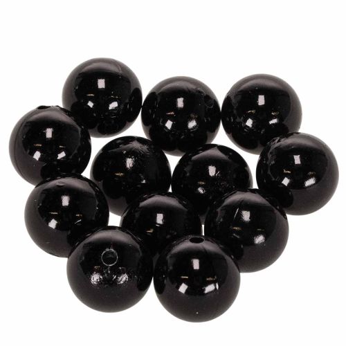 Decoratieve kralen Ø2cm zwart 12 st kopen | Floristik24.nl