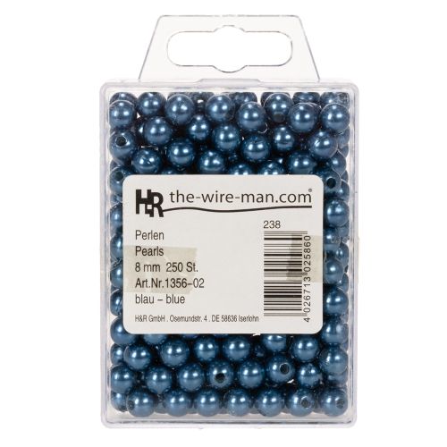 Decoratieve kralen Ø8mm blauw