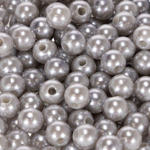 Decoratieve kralen Ø8mm zilverkleurig 250 stuks | Floristik24.nl