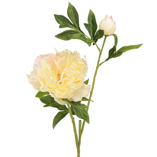 Artikel Decoratie Pioenrozen Kunstbloemen Gele Bloesem L64cm 2st