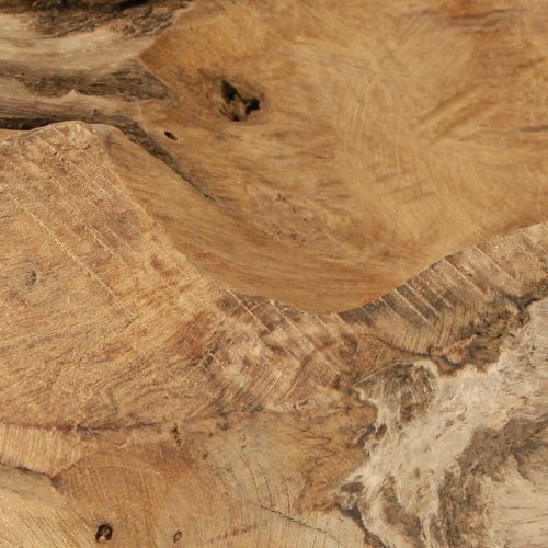 Artikel Decoratieve schaal hout teak naturel maritiem 46x14x7cm