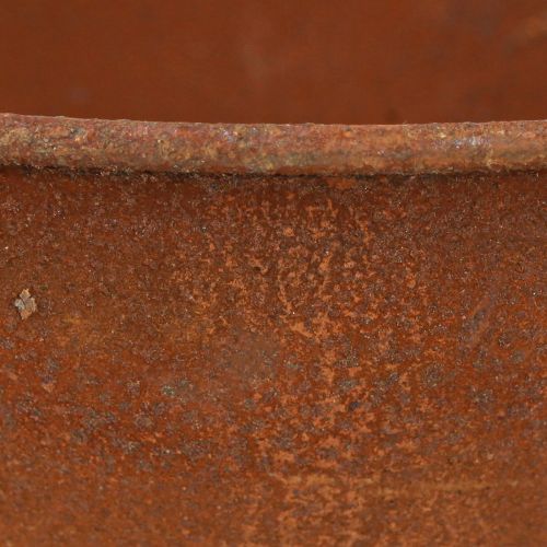 Artikel Decoratieve schaal met voetkom schaal roest metaal Ø20,5cm 2st