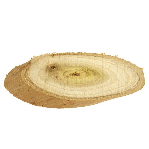 Floristik24 Decoratieve schijven van hout ovaal 9-12cm 500g