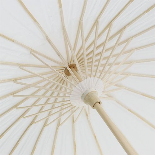 Floristik24 Decoratieve kap wit Ø60cm H42cm