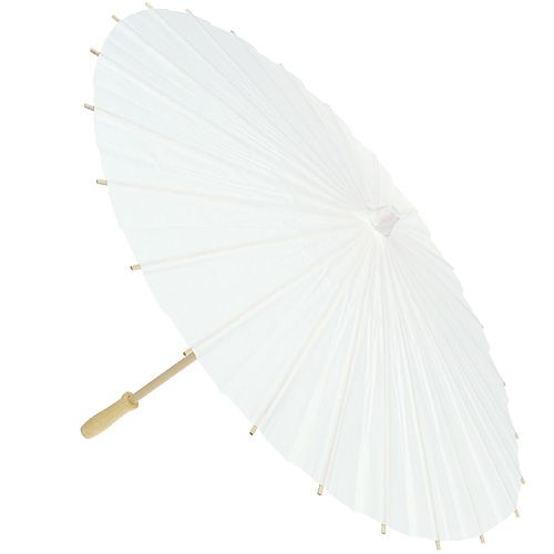 Floristik24 Decoratieve kap wit Ø60cm H42cm