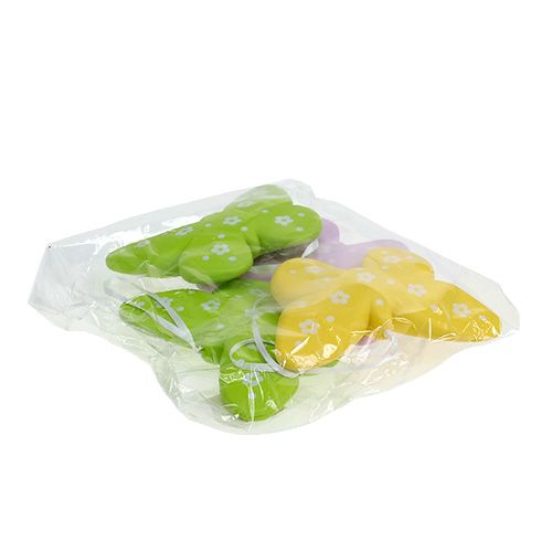 Floristik24 Decoratieve vlinders veelkleurig 11,5cm 5st