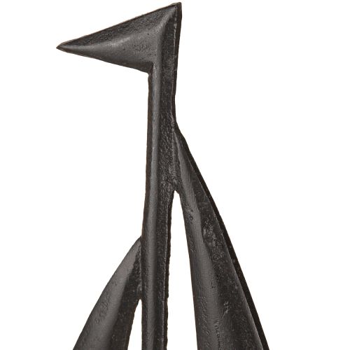 Artikel Decoratief zeilboot hout metaal in natuurlijk zwart H30,5cm