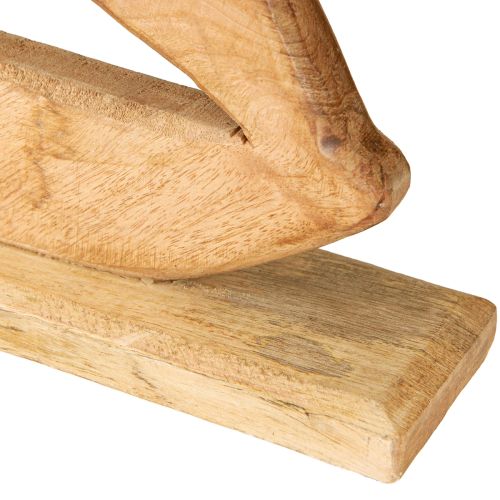 Artikel Decoratie Zeilboot Hout op Voet Natuurlijk Maritiem H57,5cm