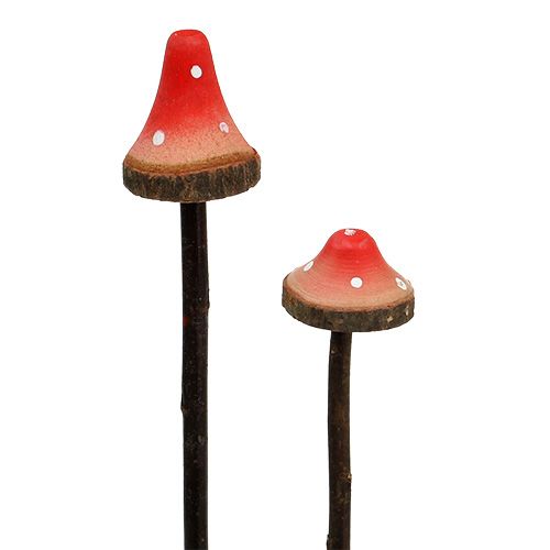 Paddenstoel op de stok 28cm - 29cm 12st