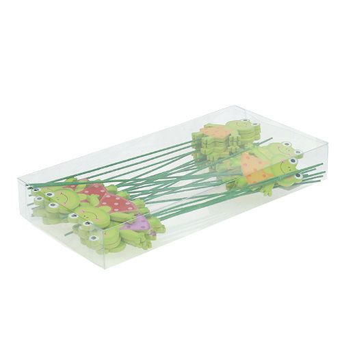 Floristik24 Decoratieve plugkikker 7cm 24st