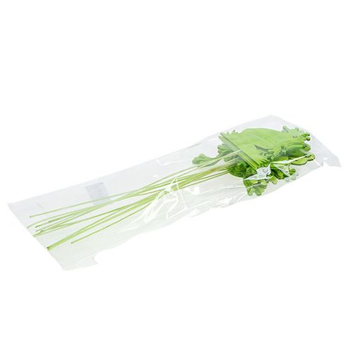 Floristik24 Decoratieve stokjes kikker groen 7cm - 10cm 12st