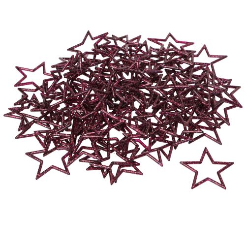 Artikel Decoratieve ster bes glitter tafeldecoratie Kerstmis 4,5 cm 120 st