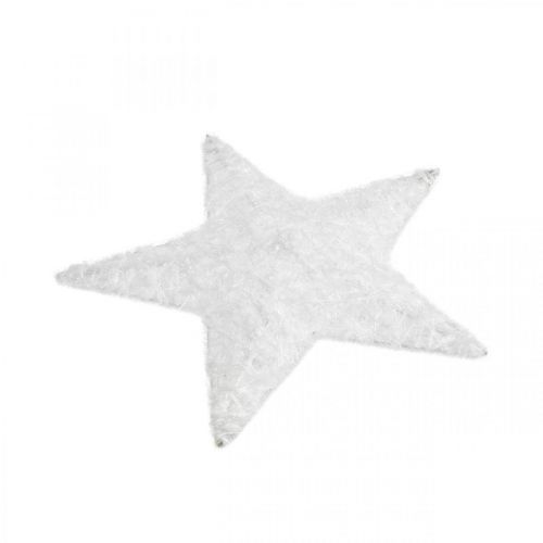 Artikel Kerstdecoratie ster Kerstdecoratie ster wit H15cm 6st