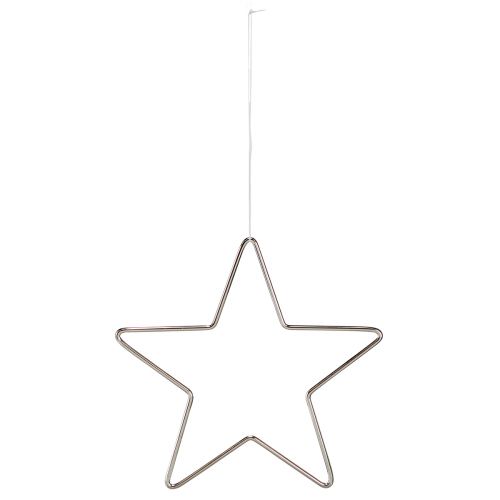 Artikel Decoratieve ster om kerstster op te hangen zilver Ø15cm 6 st