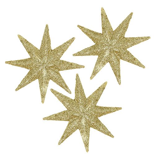 Floristik24 Decoratieve sterren goud Ø5cm 20 st