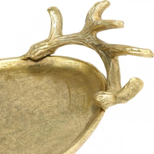 Artikel Decoratief dienblad goud hertengewei vintage dienblad ovaal L35×B17cm