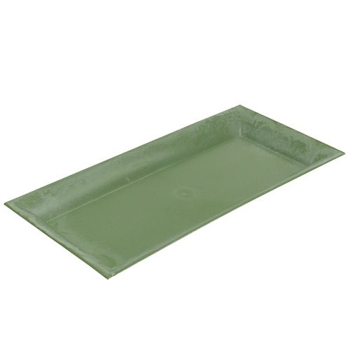 Floristik24 Decoratief dienblad groen 36cm x 17cm