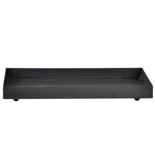 Artikel Decoratief dienblad metalen dienblad zwart grijs gewassen 30×15cm