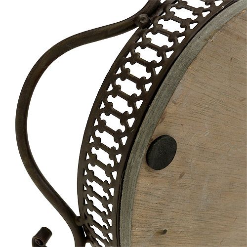 Artikel Decoratief dienblad ovaal 23cm x 17,5cm x 7,5cm bruin