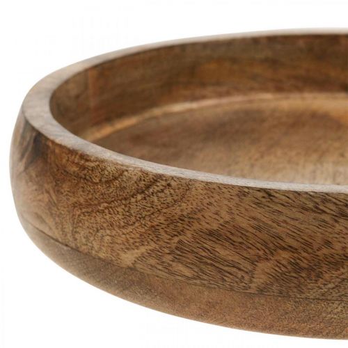 Floristik24 Deco schaal hout mangohout houten schaal houten bord Ø30cm