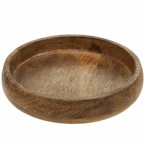 Floristik24 Deco schaal hout mangohout houten schaal houten bord Ø30cm