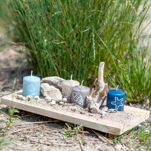 Floristik24 Decoratief dienblad teak natuur 38×18cm