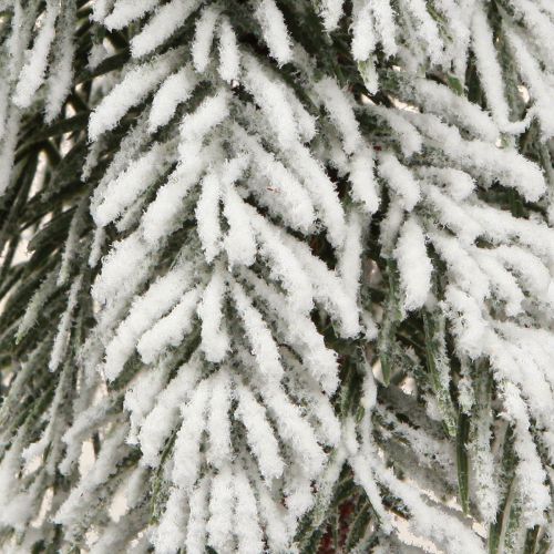 Artikel Decoratieve kerstboom met kunstsneeuw op voet 30cm 2st