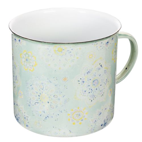 Artikel Decoratieve mok, plantenpot, mandala, geëmailleerd, Ø13cm H12cm